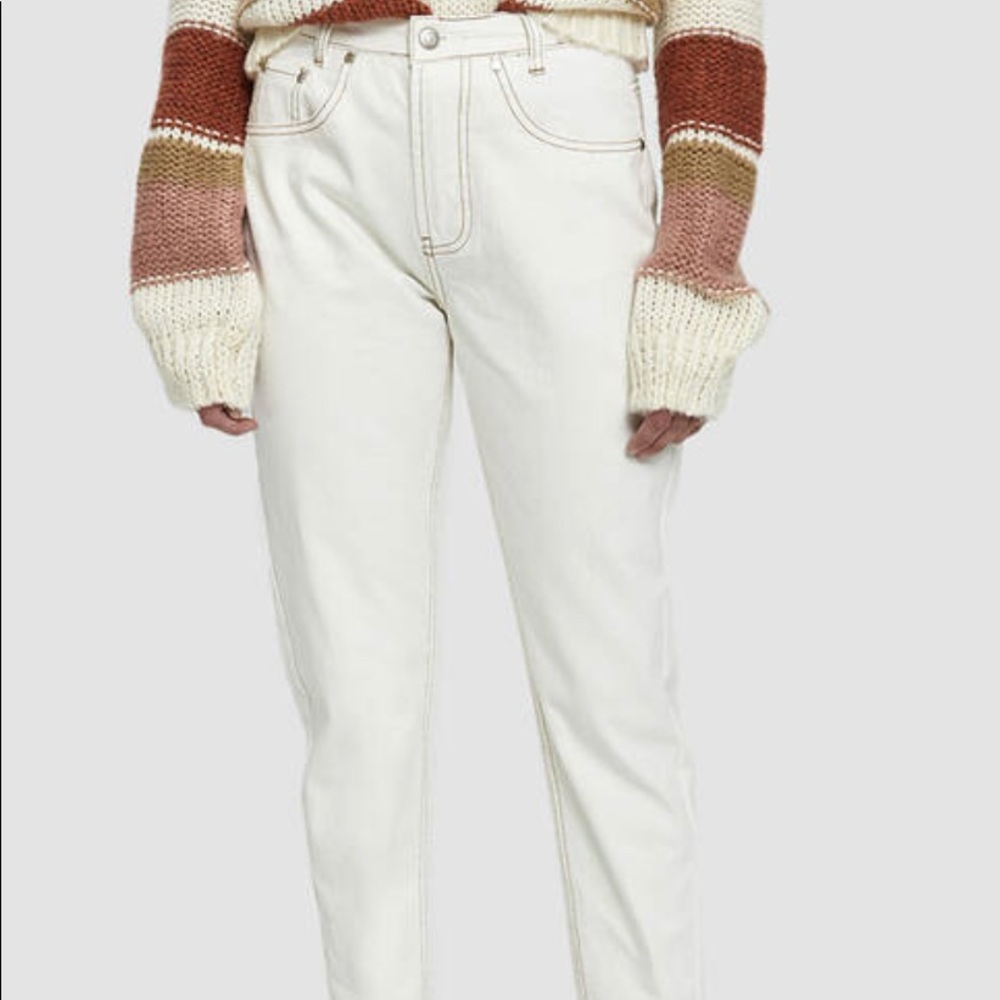 NEW Farrow Sherrie Contrast Stitch Jean